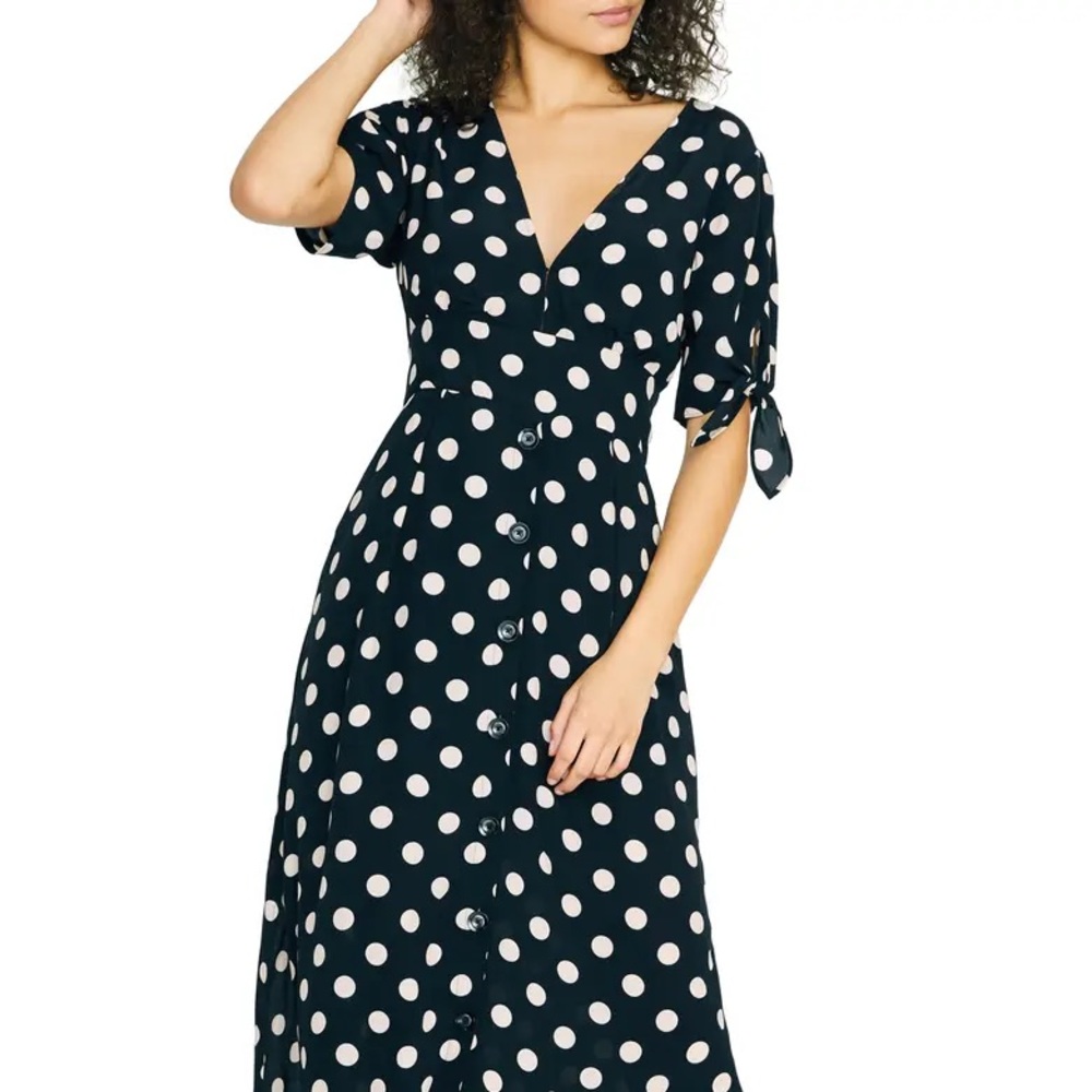 NWT Sanctuary polka dot maxi dress, size 8